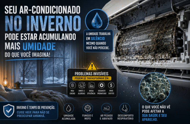 O inverno esconde problemas no seu ar-condicionado