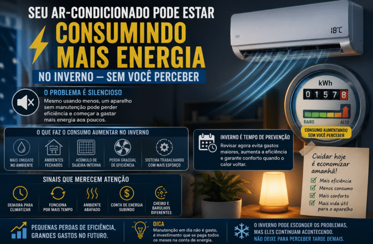 O inverno pode aumentar o consumo do seu ar